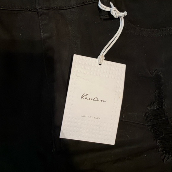 KanCan Women's Jet Black Jean Shorts - Picture 2 of 3